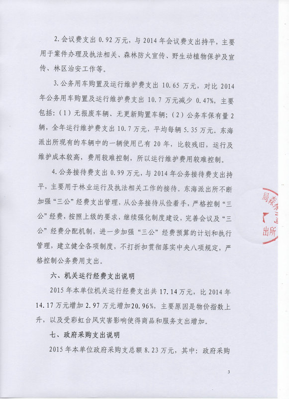 双赢彩票(中国)开奖记录官网
林业局2015年部门决算说明（汇总）