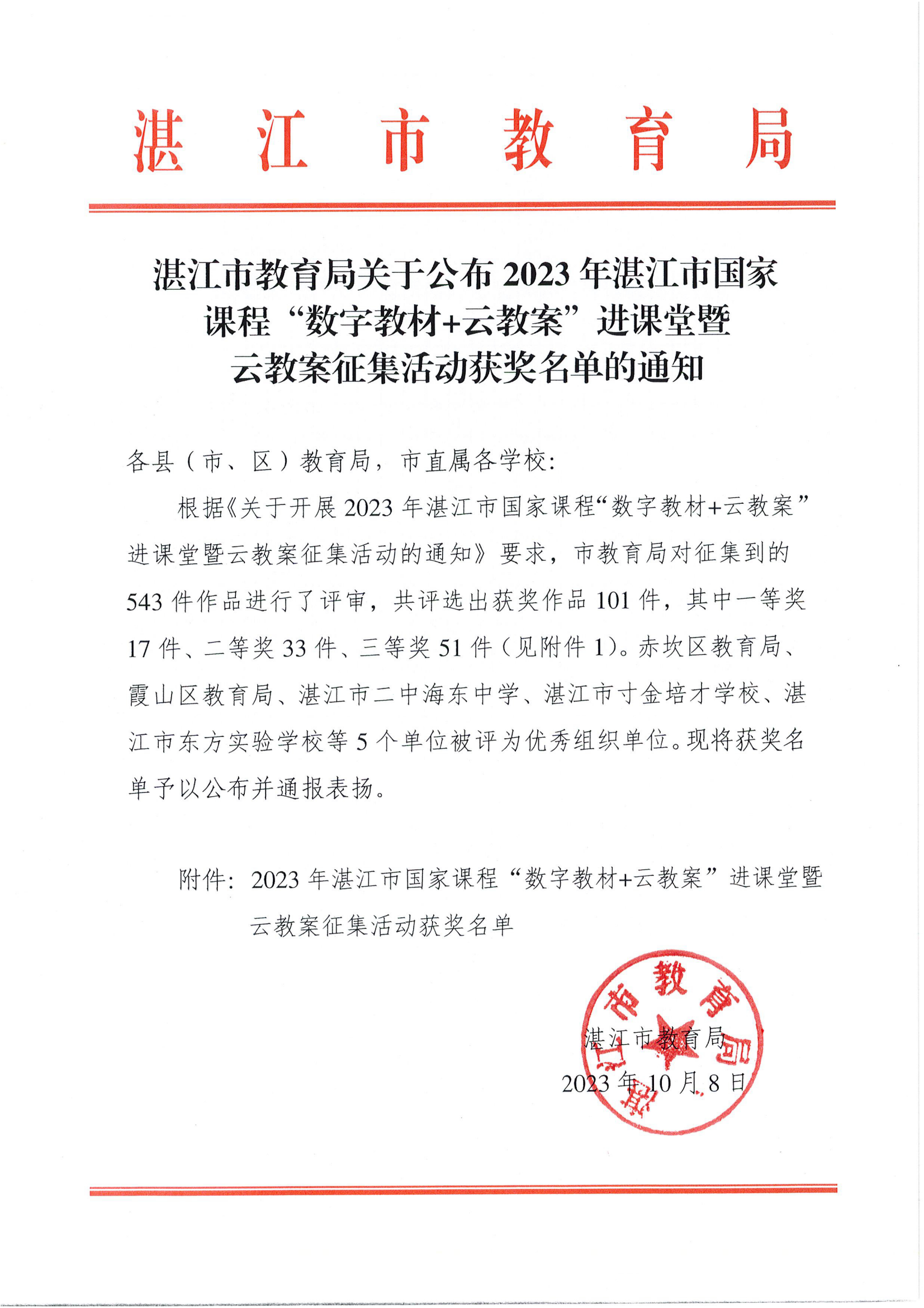w1390双赢彩票(中国)开奖记录官网
教育局关于公布2023年双赢彩票(中国)开奖记录官网
国家课程“数字教材 云教案”进课堂暨云教案征集活动获奖名单的通知_00.png