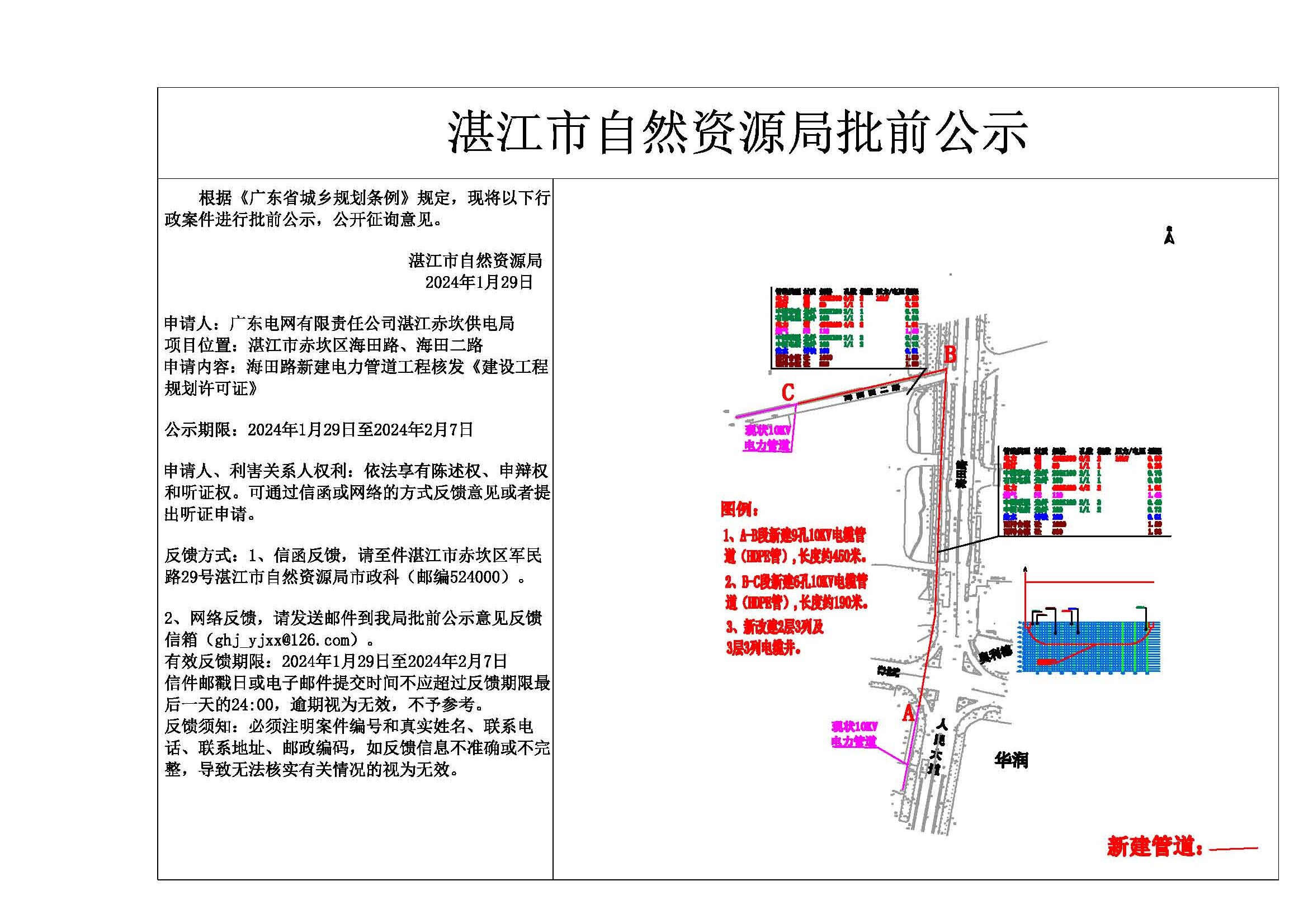 双赢彩票赤坎供电局新建海田路10kV电力管道工程公示.jpg