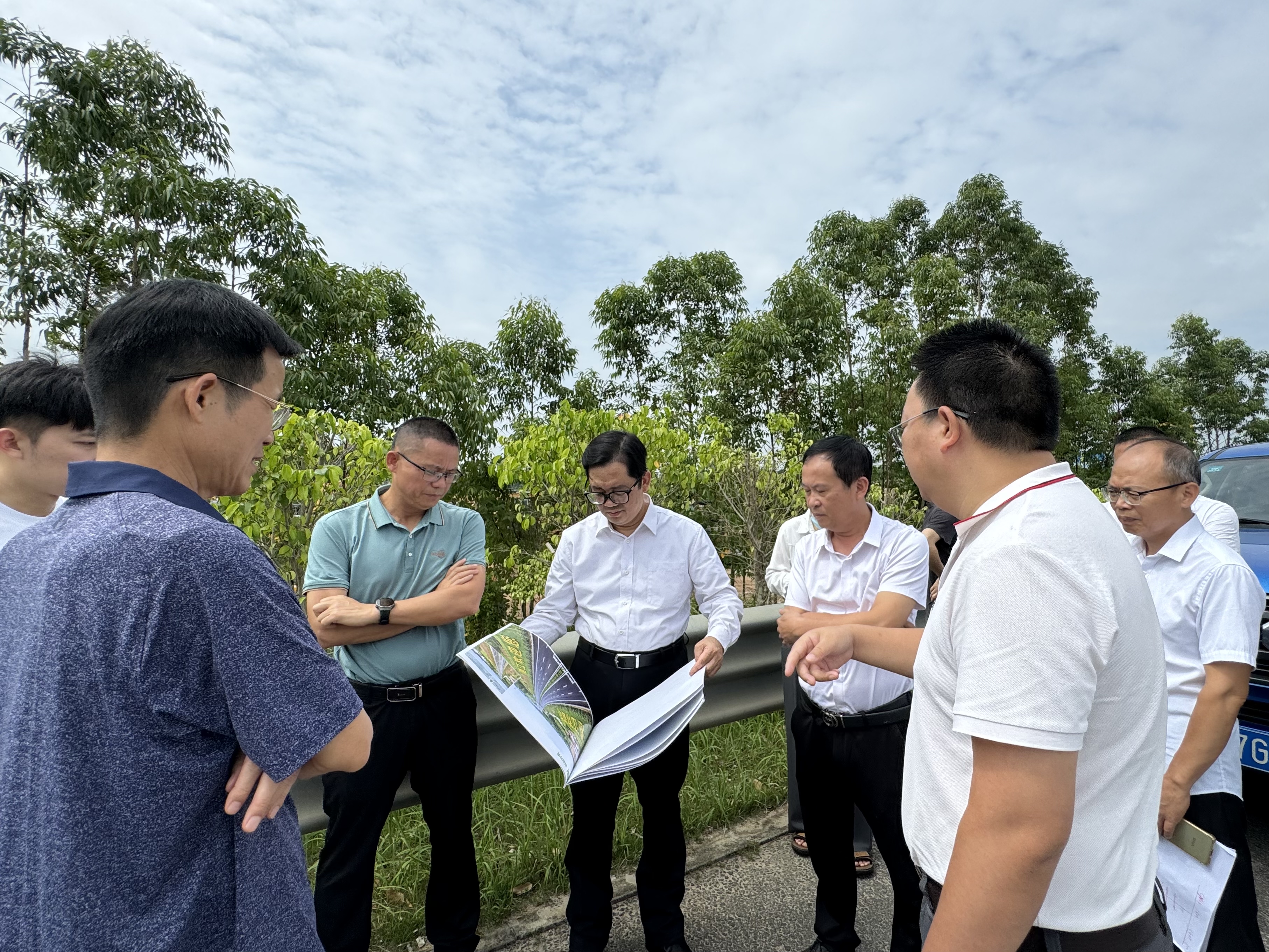 精准排查短板 提质绿化风貌 市交通运输局联合市公路事务中心调研双赢彩票机场高速支线、调顺跨海大桥沿线景观风貌提升工作